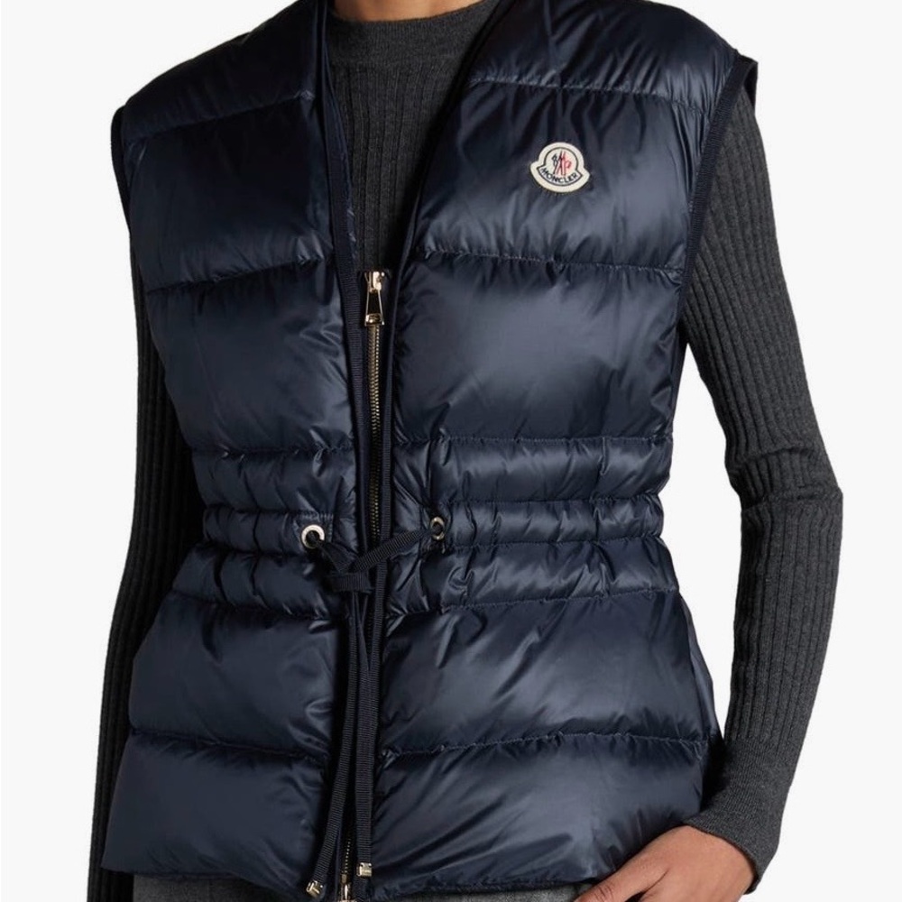 Moncler Navy Puffer Vest